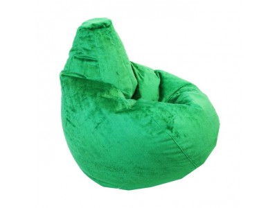 ПУФ Барбарон XL голяма круша Royal Deluxe (зелен/пухен)